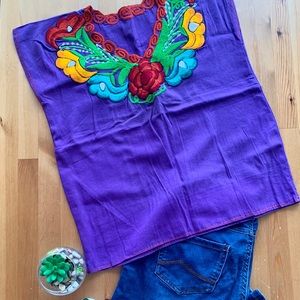 Mexican Embroidered Blouse